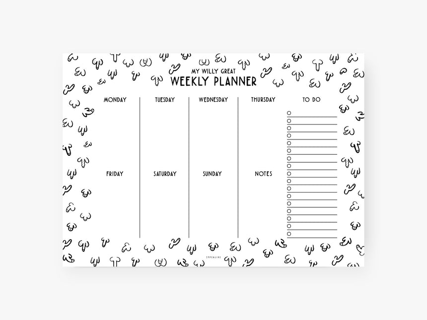 Weekly planner / Willy Great