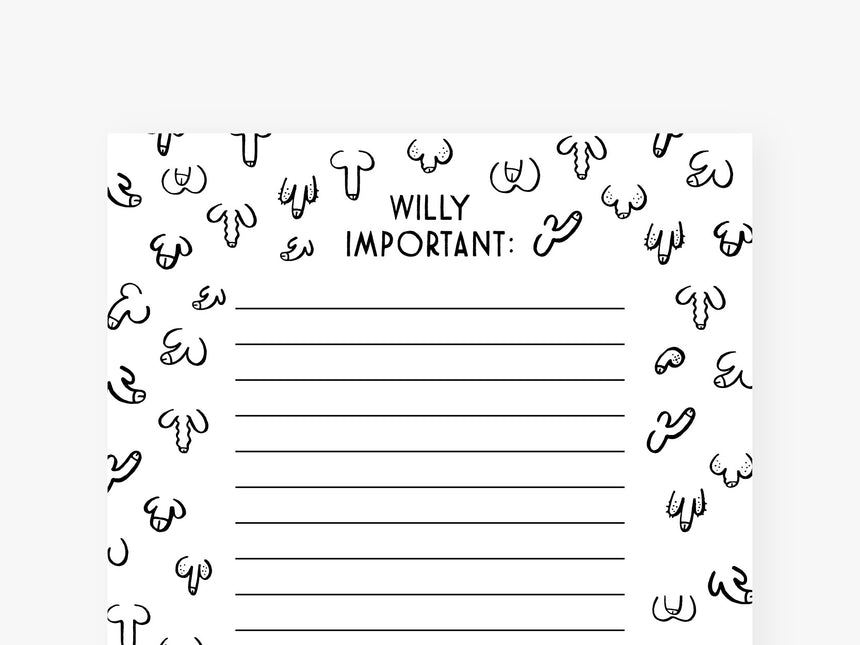 Notepad / Willy Important