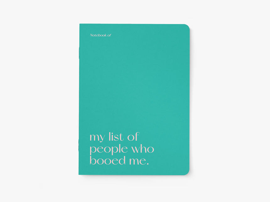 Notebook / Booed