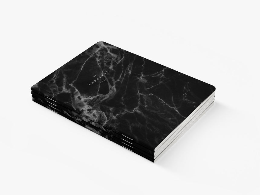 Notebook / Marble Black