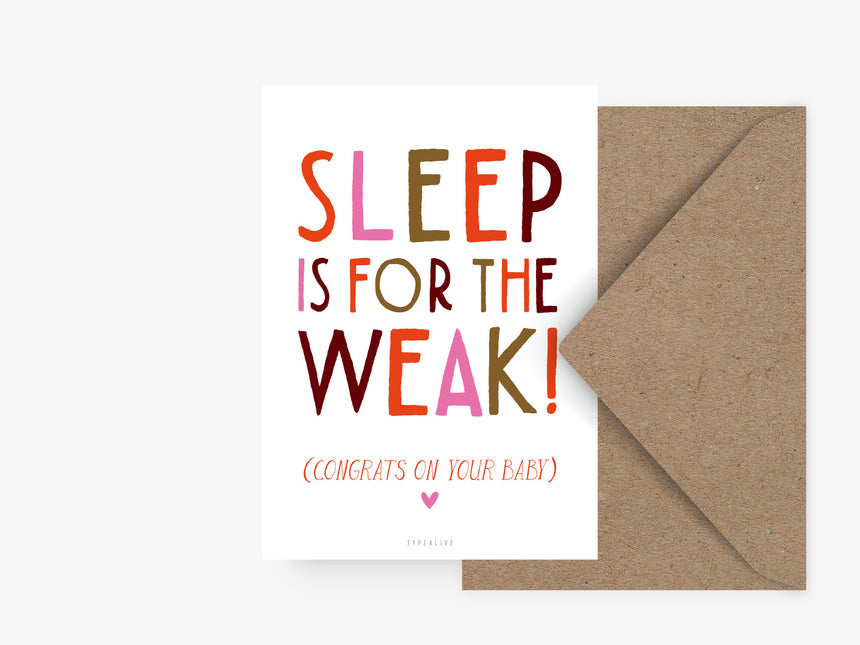 Postkarte / No Sleep