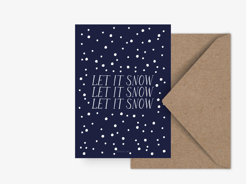 Postkarte / Snow Snow Snow