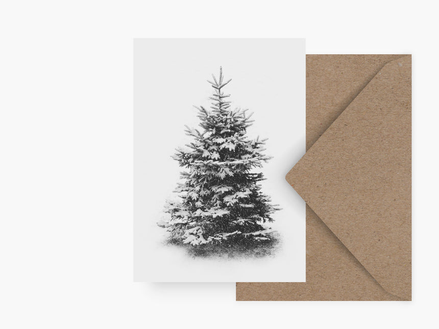 Greeting card / snow fir