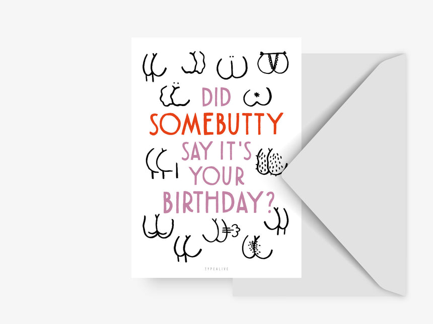 Postcard / Somebutty Birthday