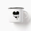 Tasse aus Emaille / Je t'aiME