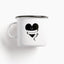 Too Good To Waste / Tasse aus Emaille / Je t'aiME