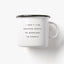 Tasse aus Emaille / Morning People