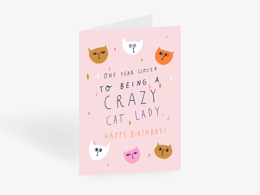 Greeting card / Cat Lady