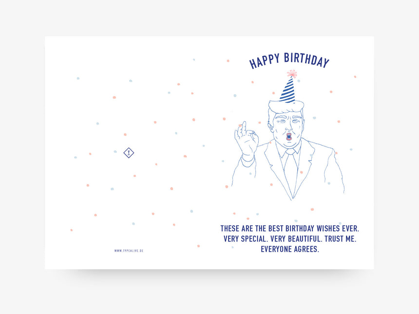 Greeting card / Happy Tr*mpday No. 1