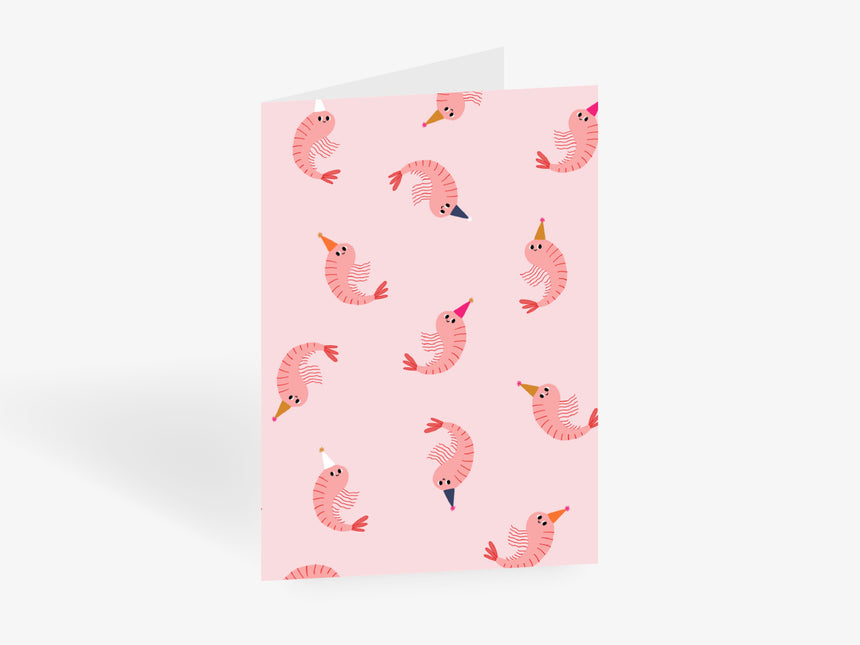 Greeting card / party shrimp