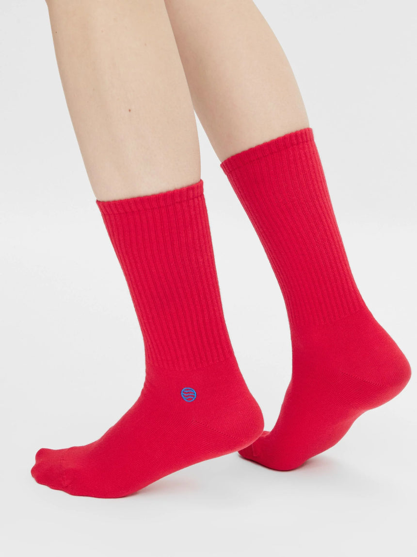 natural vibes - organic socks "Retro Red"