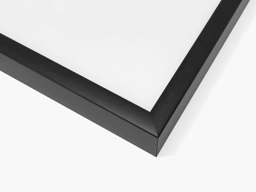 Picture frame / aluminum, black (various formats)