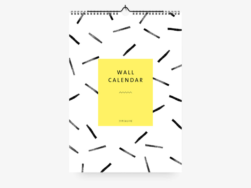 Wall calendar / Black &amp; White