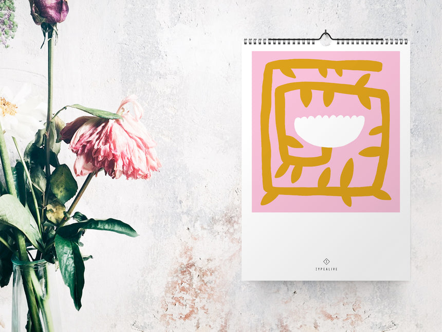 Wall calendar / Flowery
