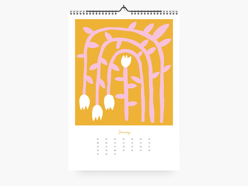 Wall calendar / Flowery
