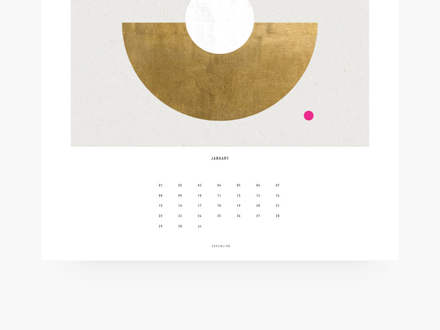 Wall calendar / Geometry