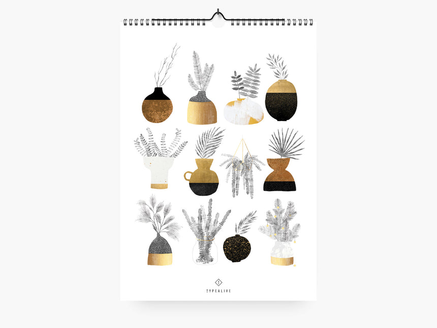 Wall Calendar / Urban Vases