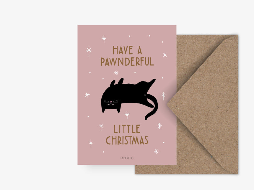 Postkarte / Christmas Cat No. 3