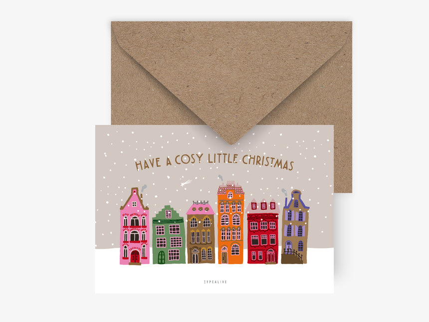 Postkarte / Christmas Houses