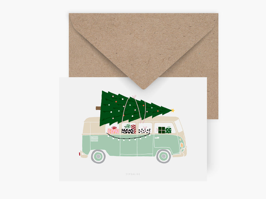 Postkarte / Driving Home For Christmas No. 4