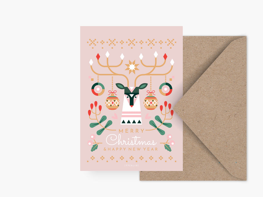 Postcard / Geometric Christmas No. 1