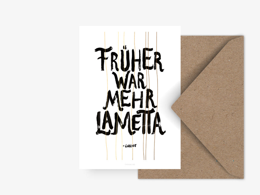 Postkarte / Mehr Lametta
