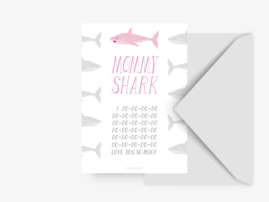 Postcard / Mommy Shark