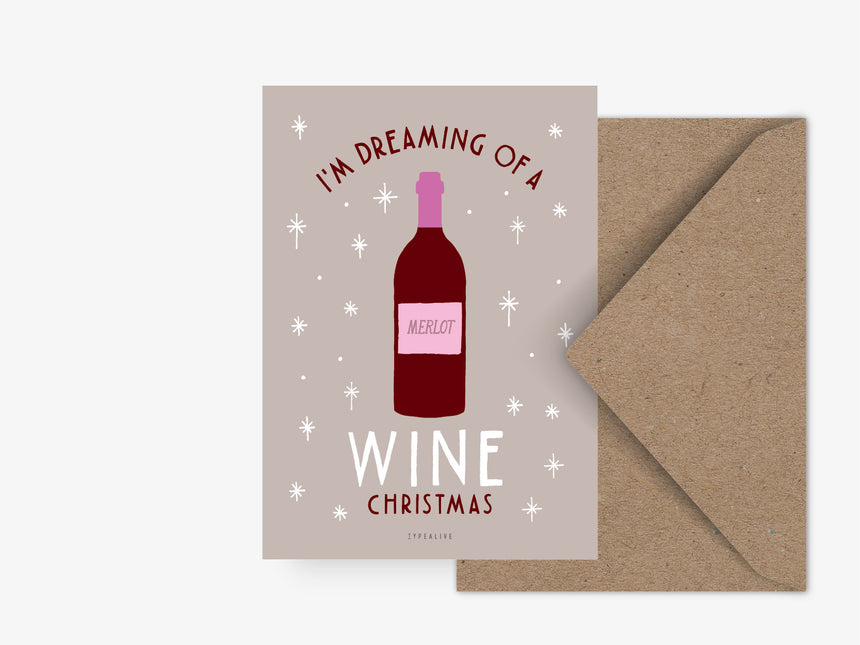 Postcard / Wine Christmas