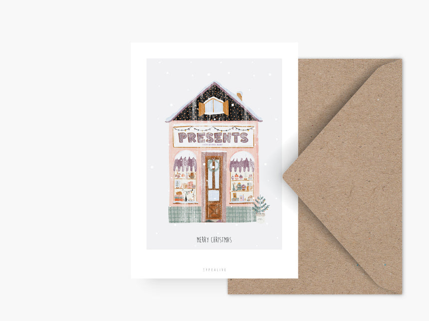 Postcard / Winter Wonder Shops No. 5