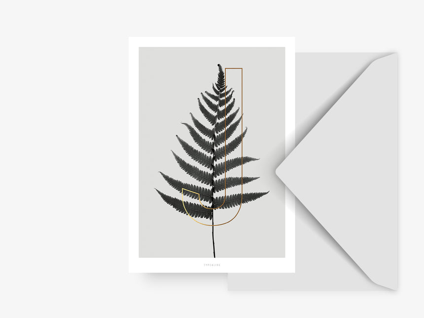 Postcard / ABC Plants - J