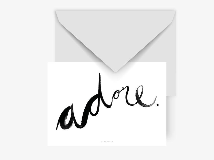 Postkarte / Adore