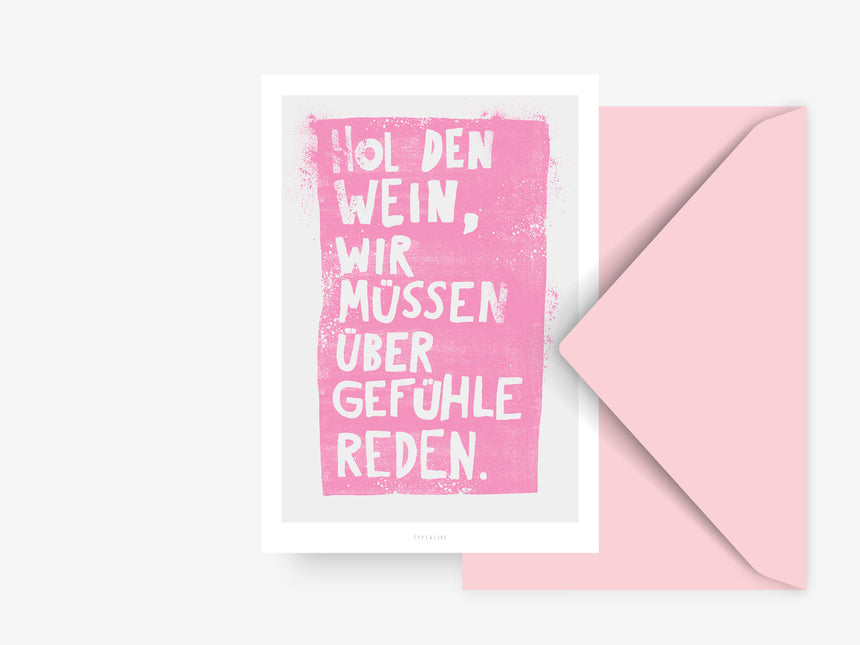 Postkarte / Hol Den Wein