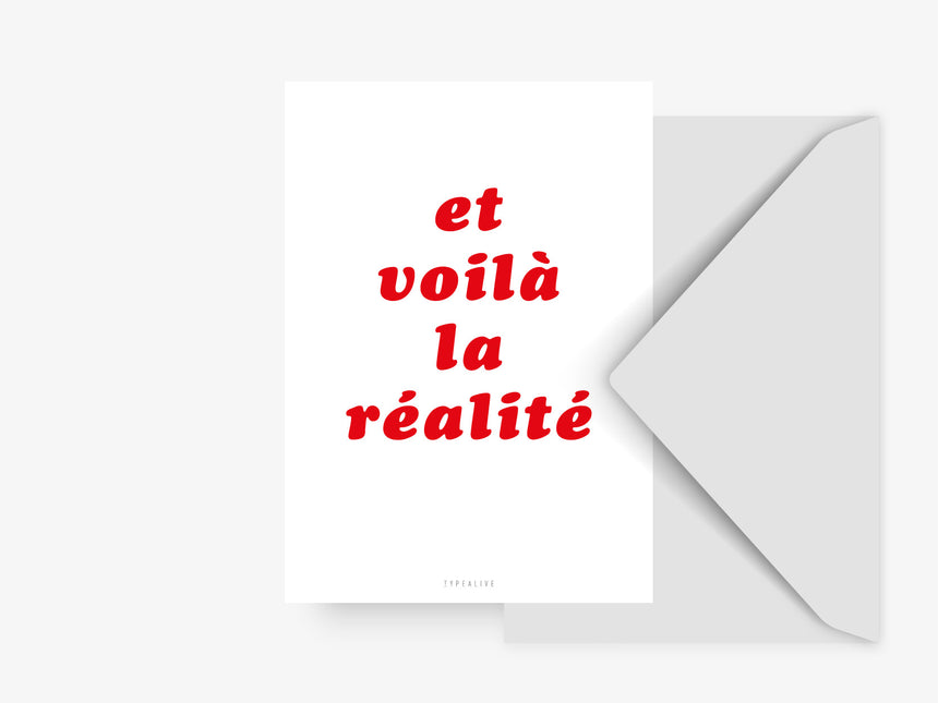 Postkarte / Réalité No. 3