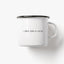 Tasse aus Emaille / Love You A Latte
